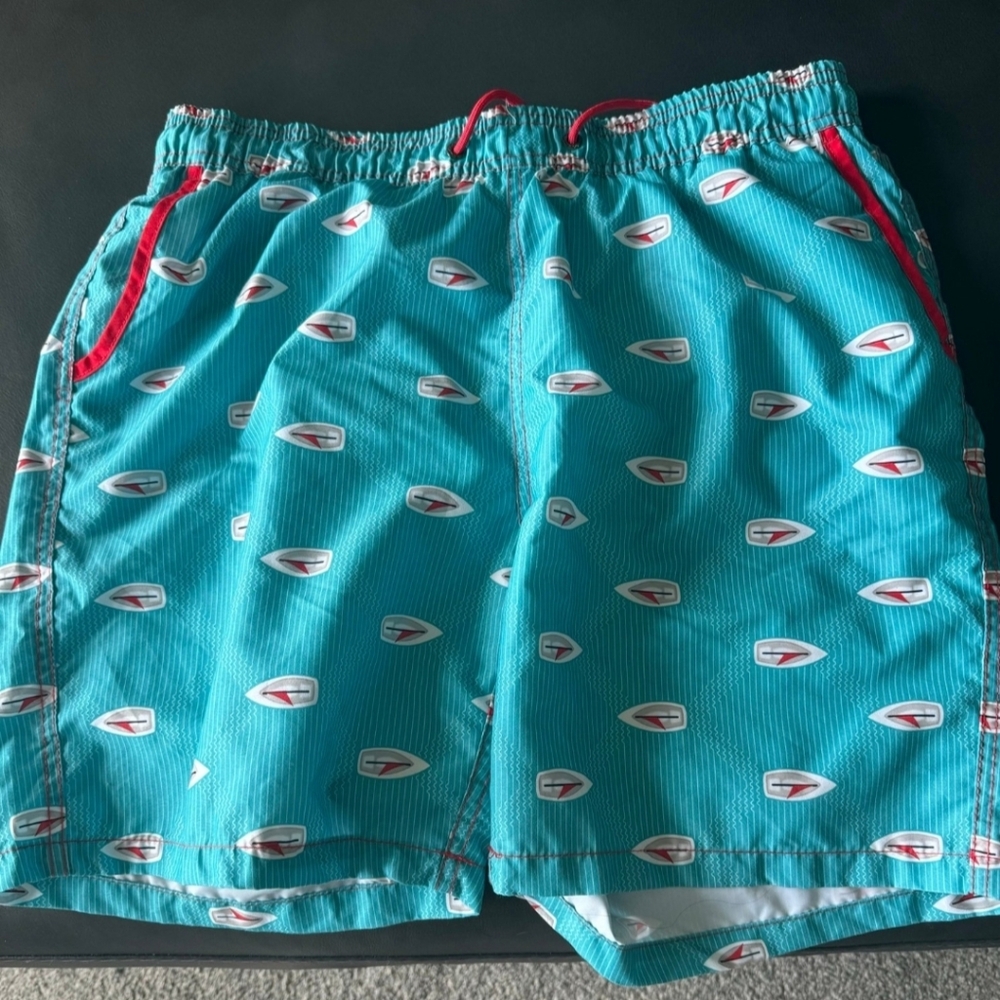 Mr. Swim Mens Blue Swimming Trunks Size XL